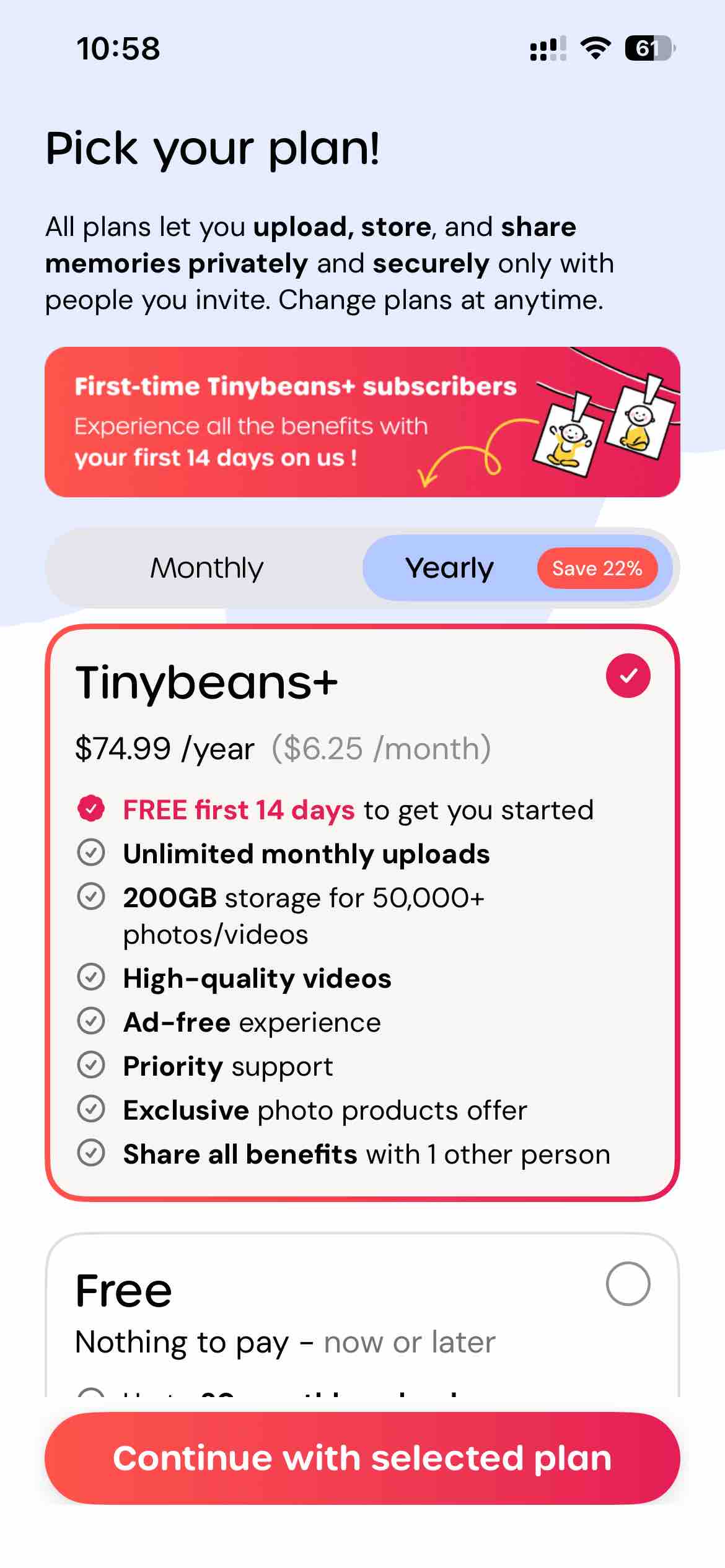 Tinybeans Private Family Album