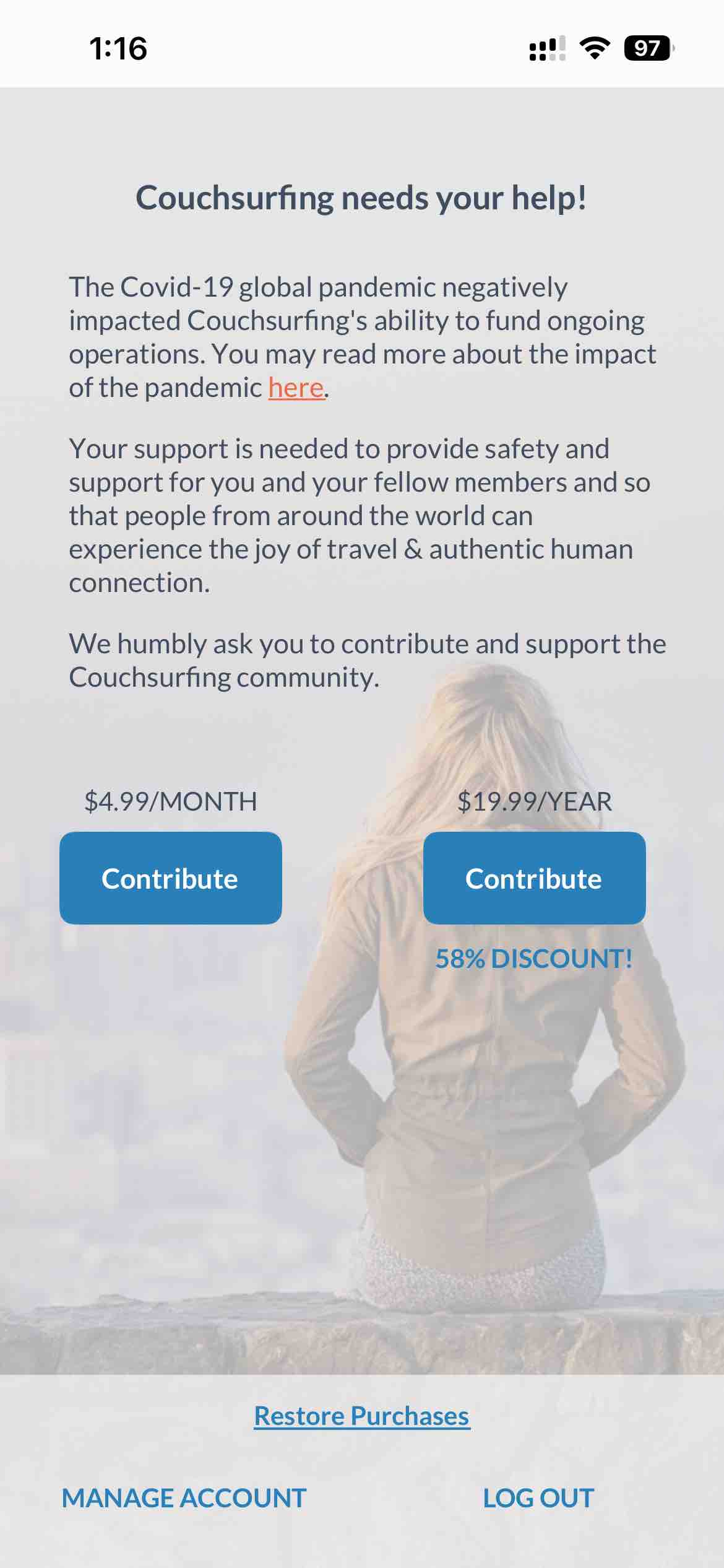 Couchsurfing Travel App
