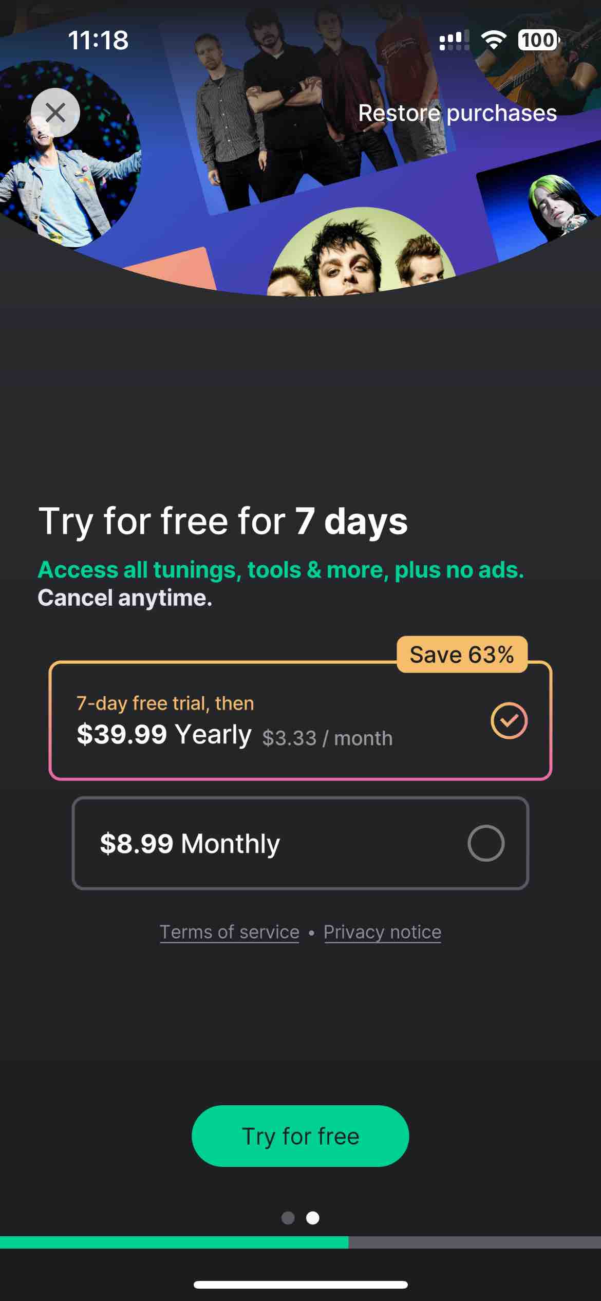 GuitarTuna: Tune & Play Guitar