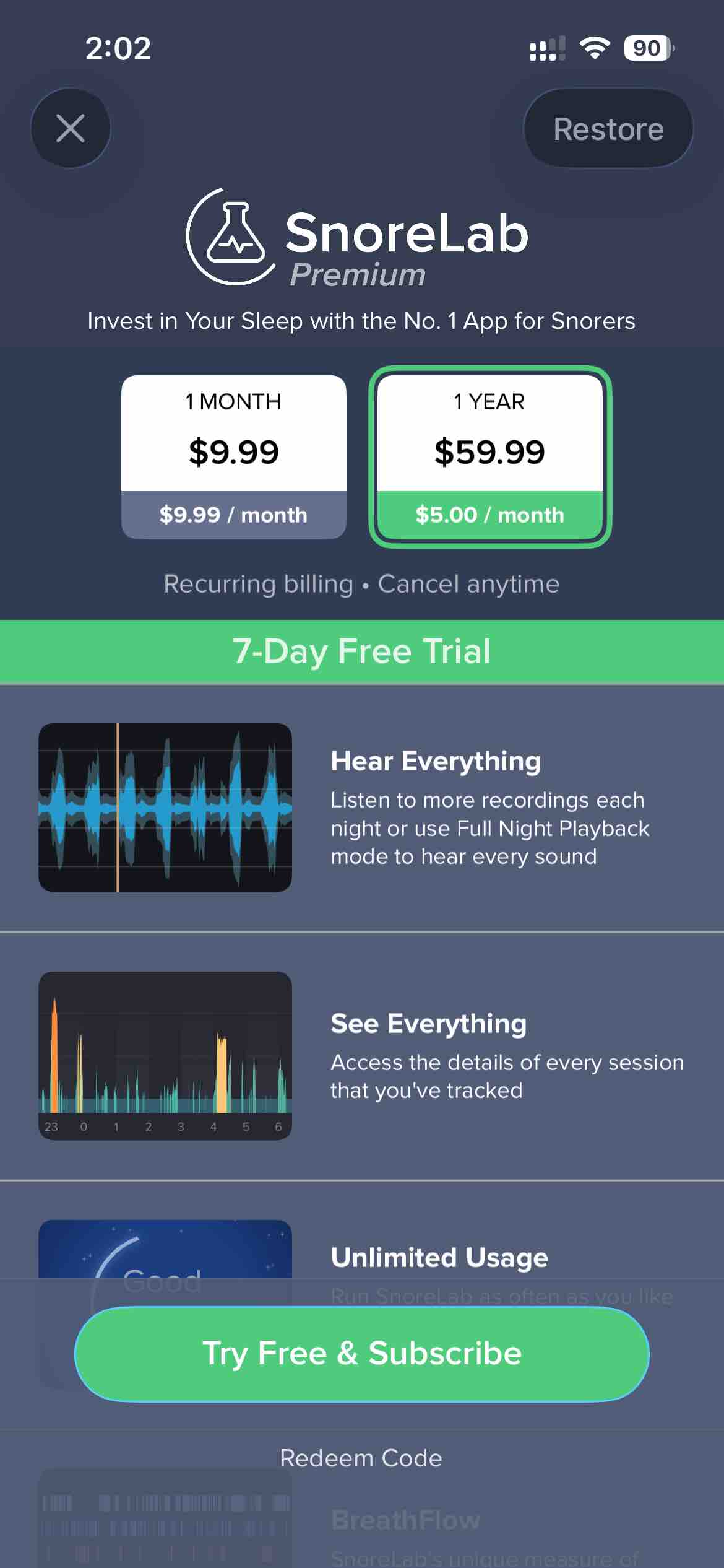 SnoreLab : Record Your Snoring