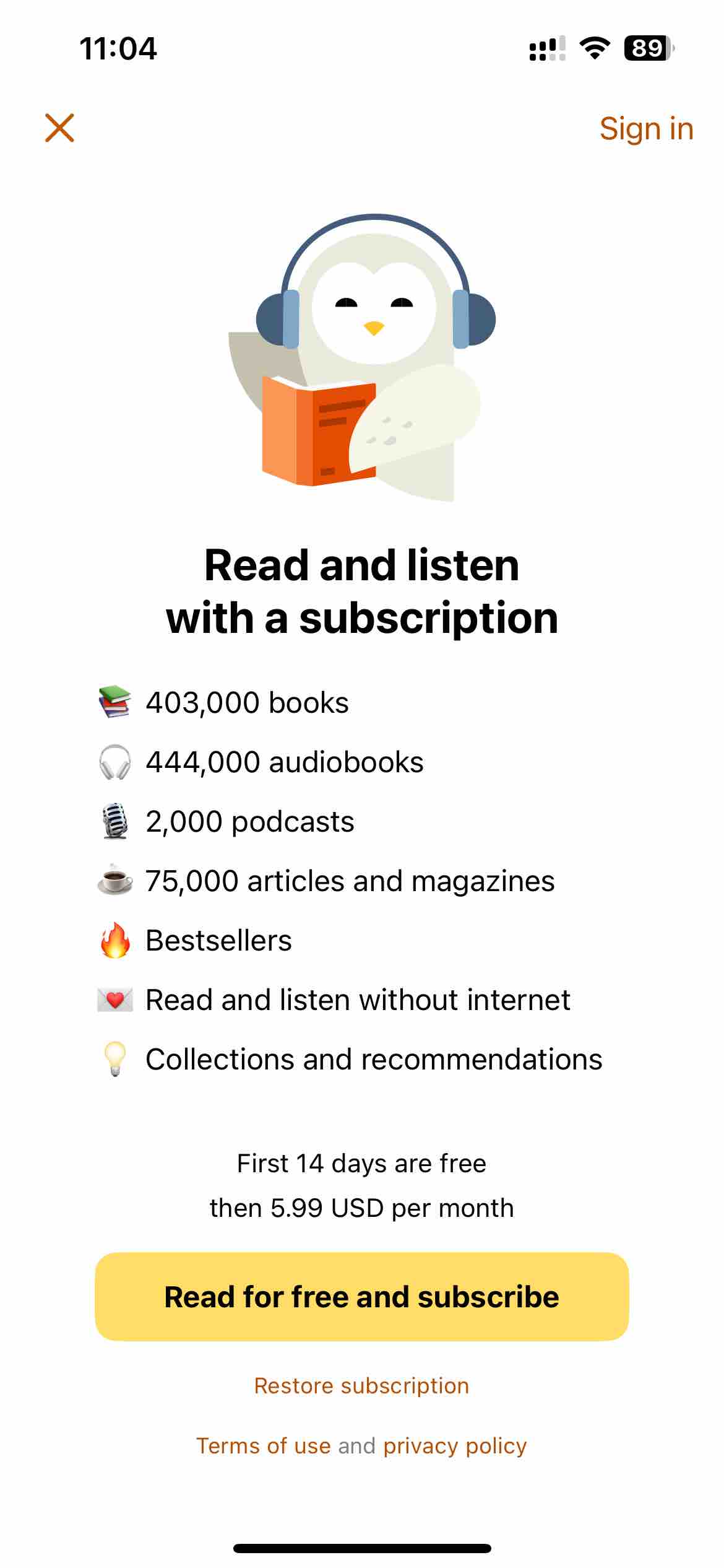 MyBook: books and audiobooks