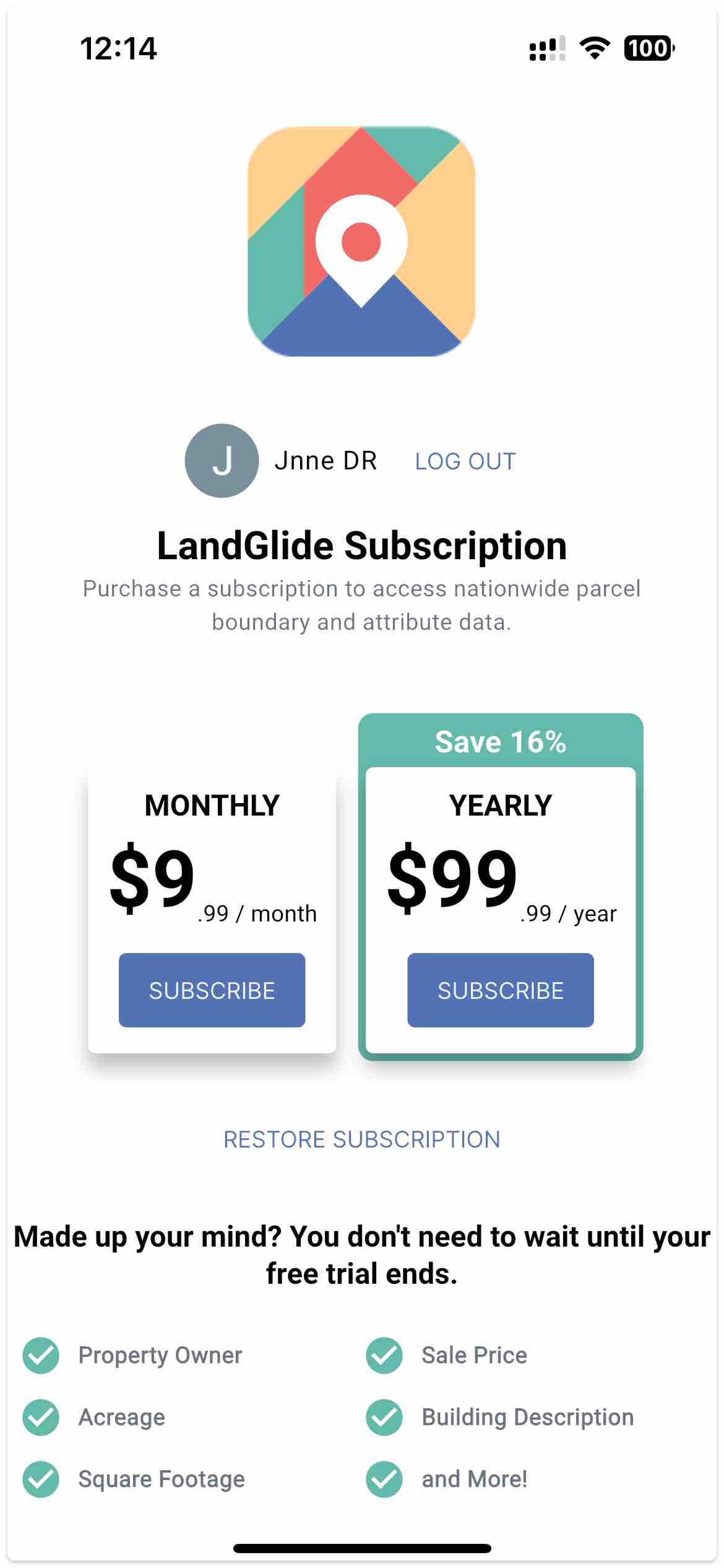 LandGlide: Find Property Lines