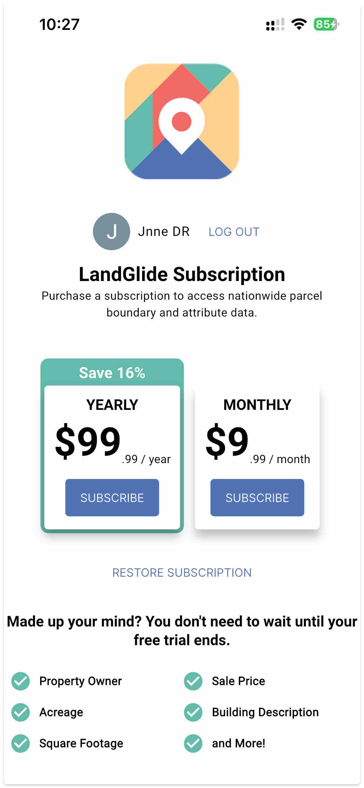 LandGlide: Find Property Lines