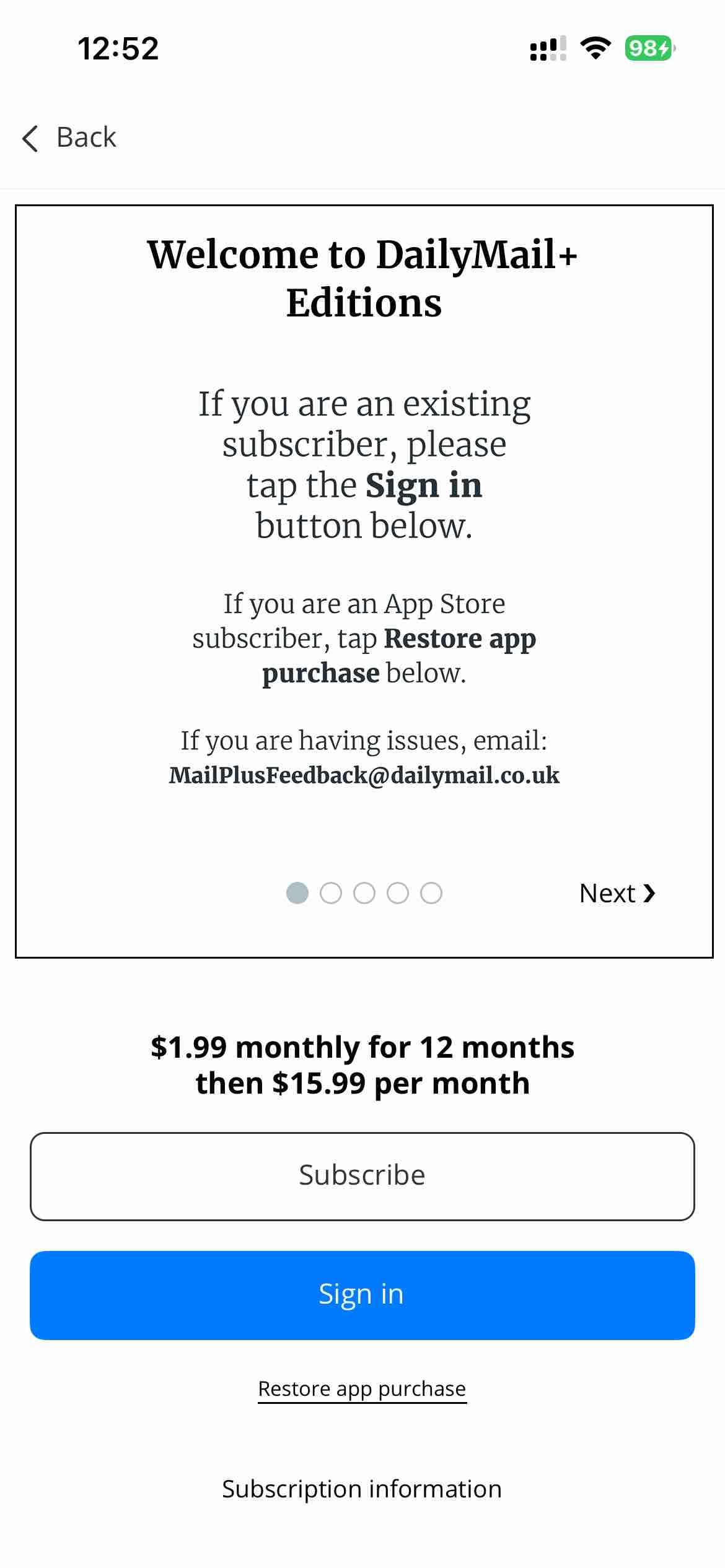 Daily Mail Newspaper