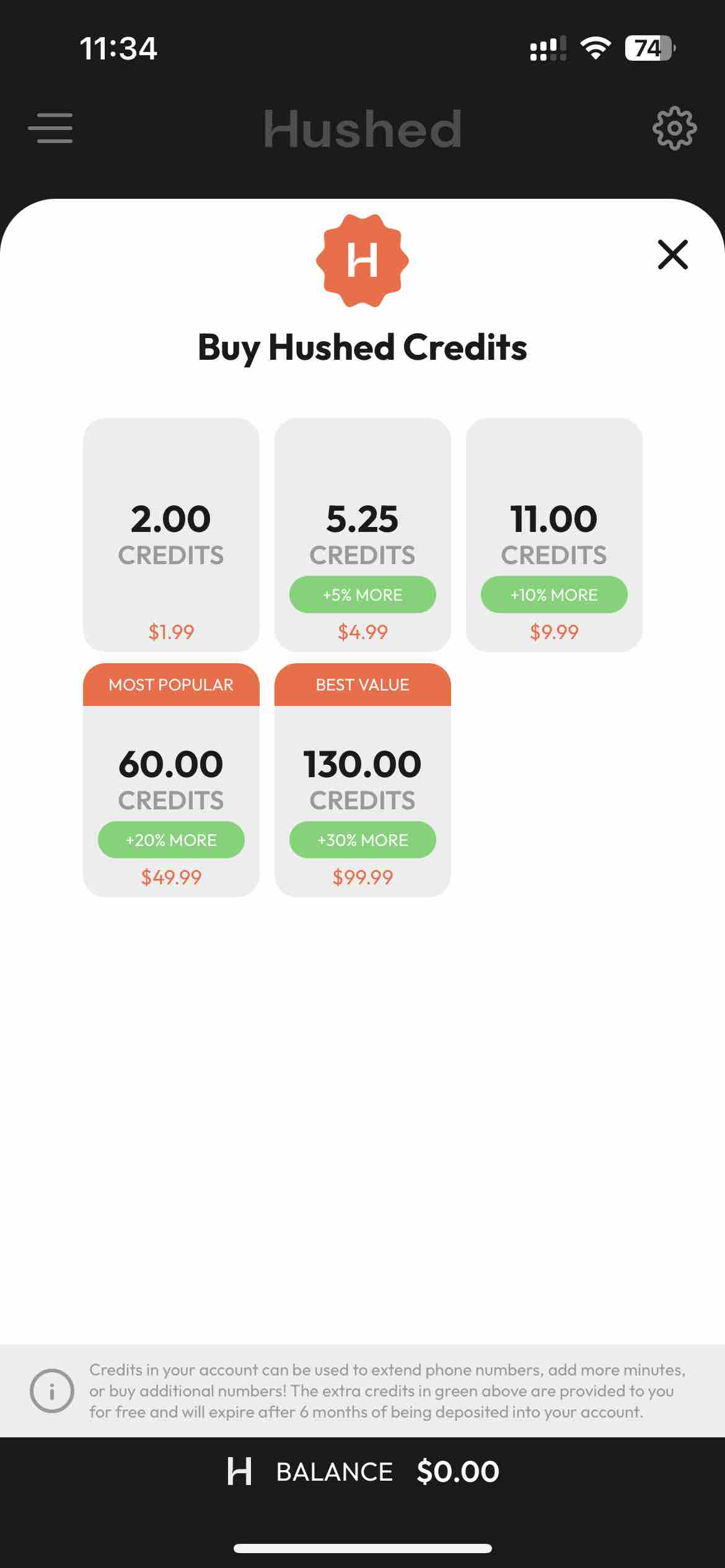 Hushed: US Second Phone Number