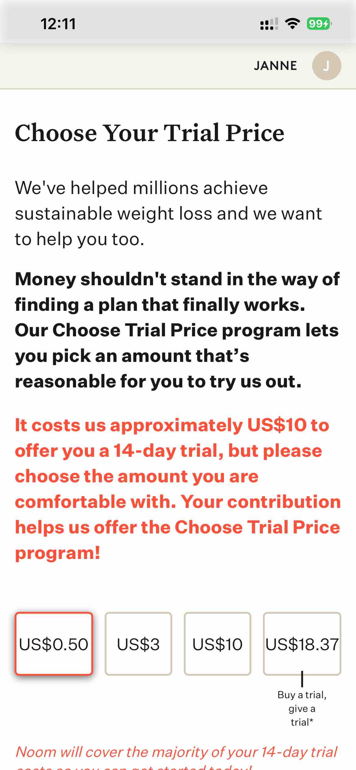 Noom Weight Loss, Food Tracker