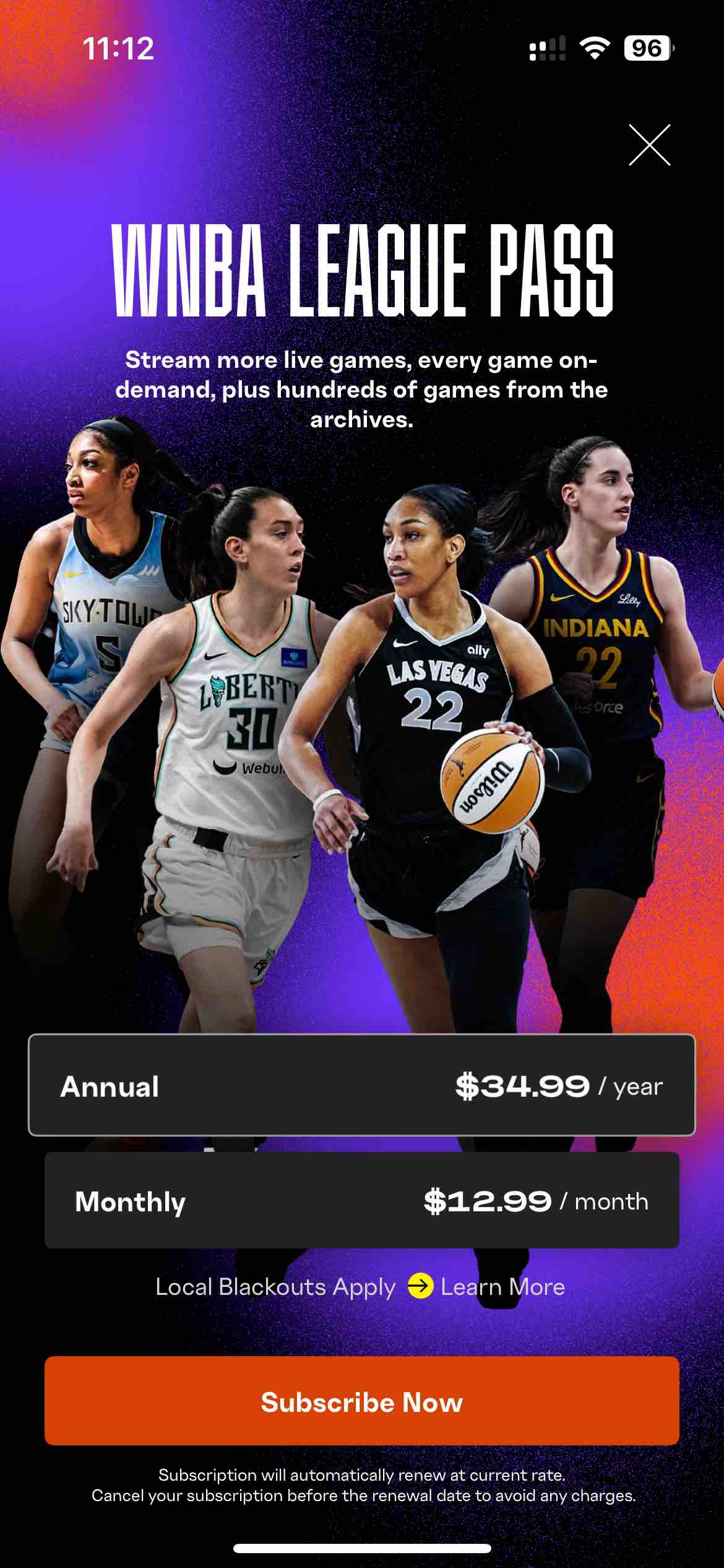 WNBA: Live Games & Scores