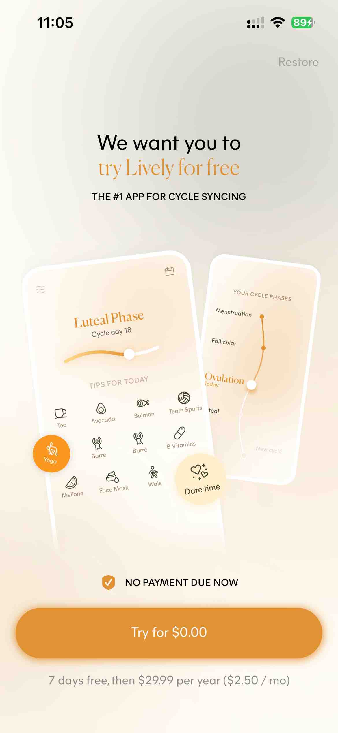 Lively ~ Period Tracker, Cycle
