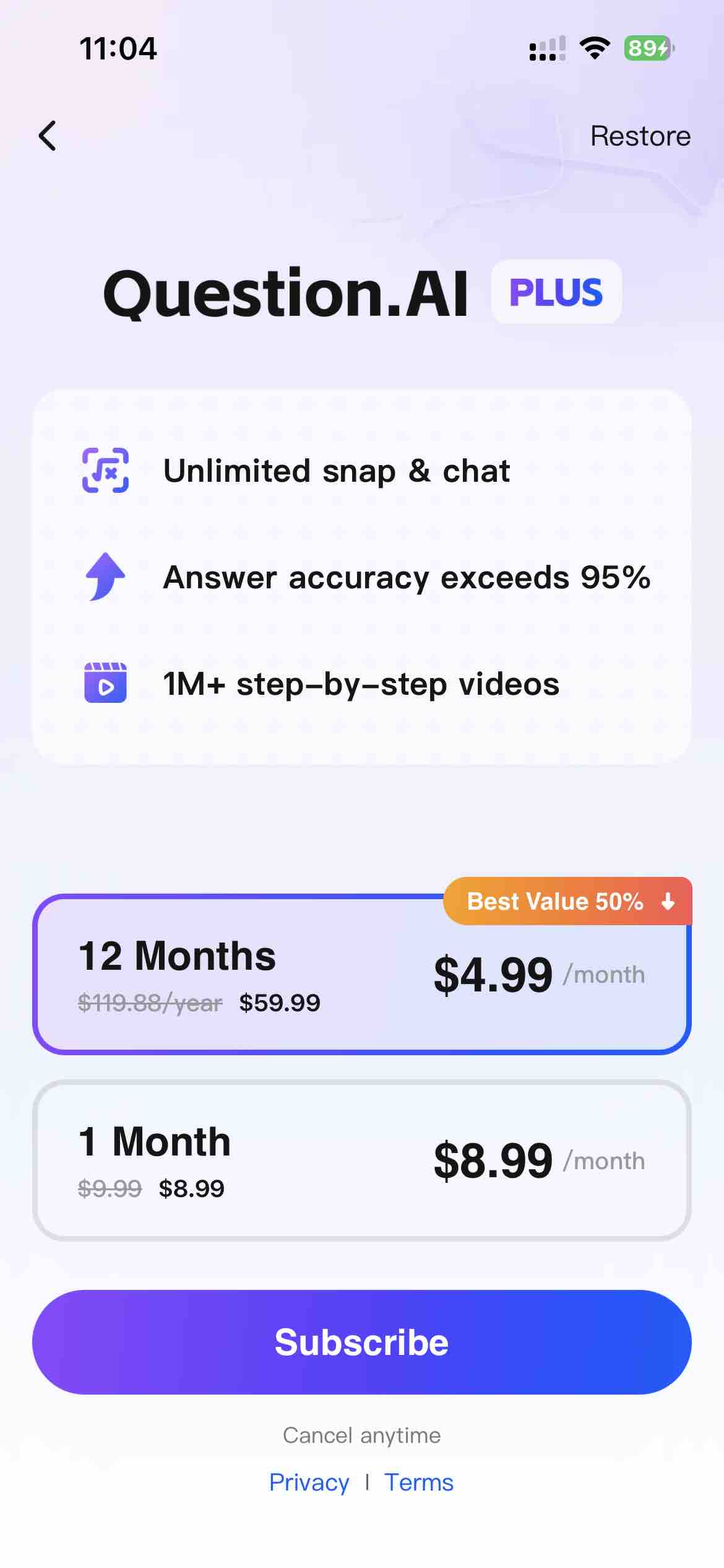Question.AI-Math Calculator