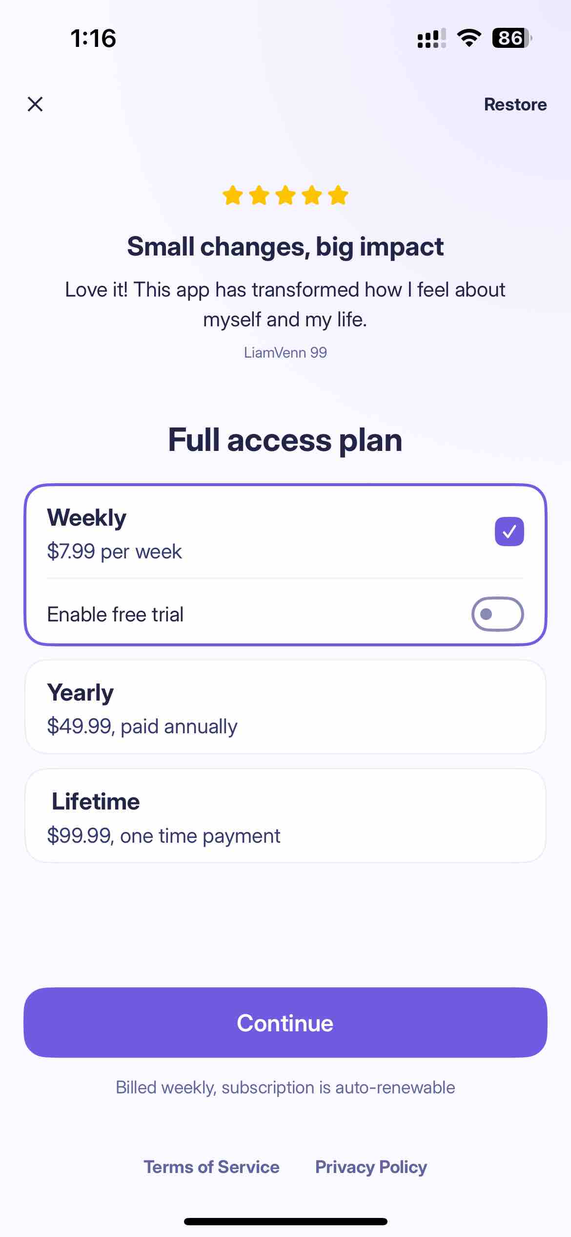 Liven: Discover yourself