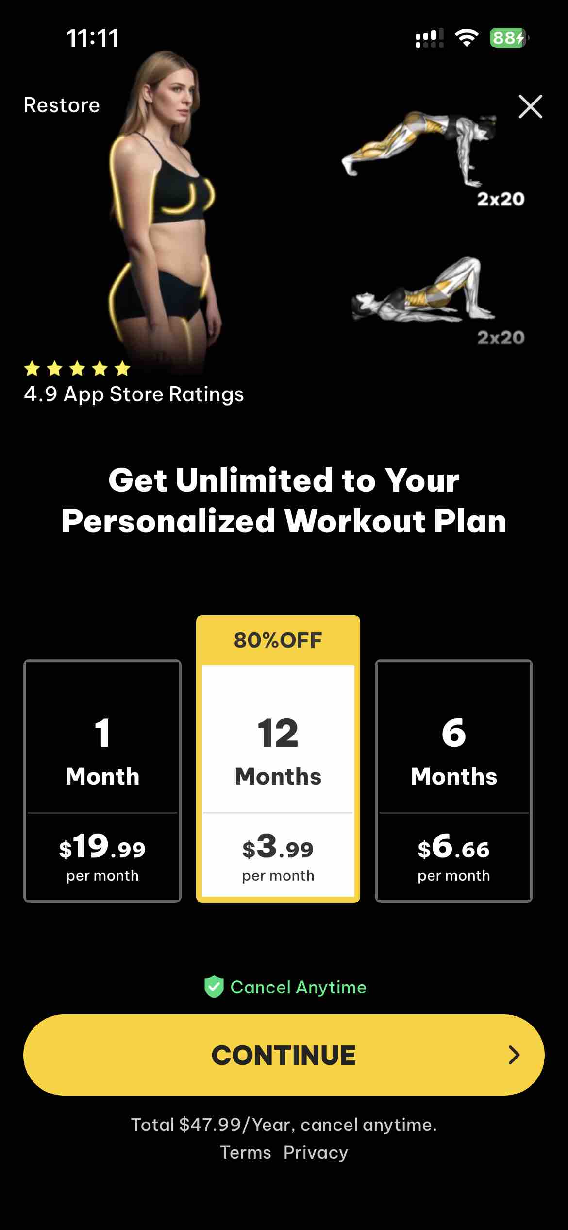 Muscle Monster Workout Planner