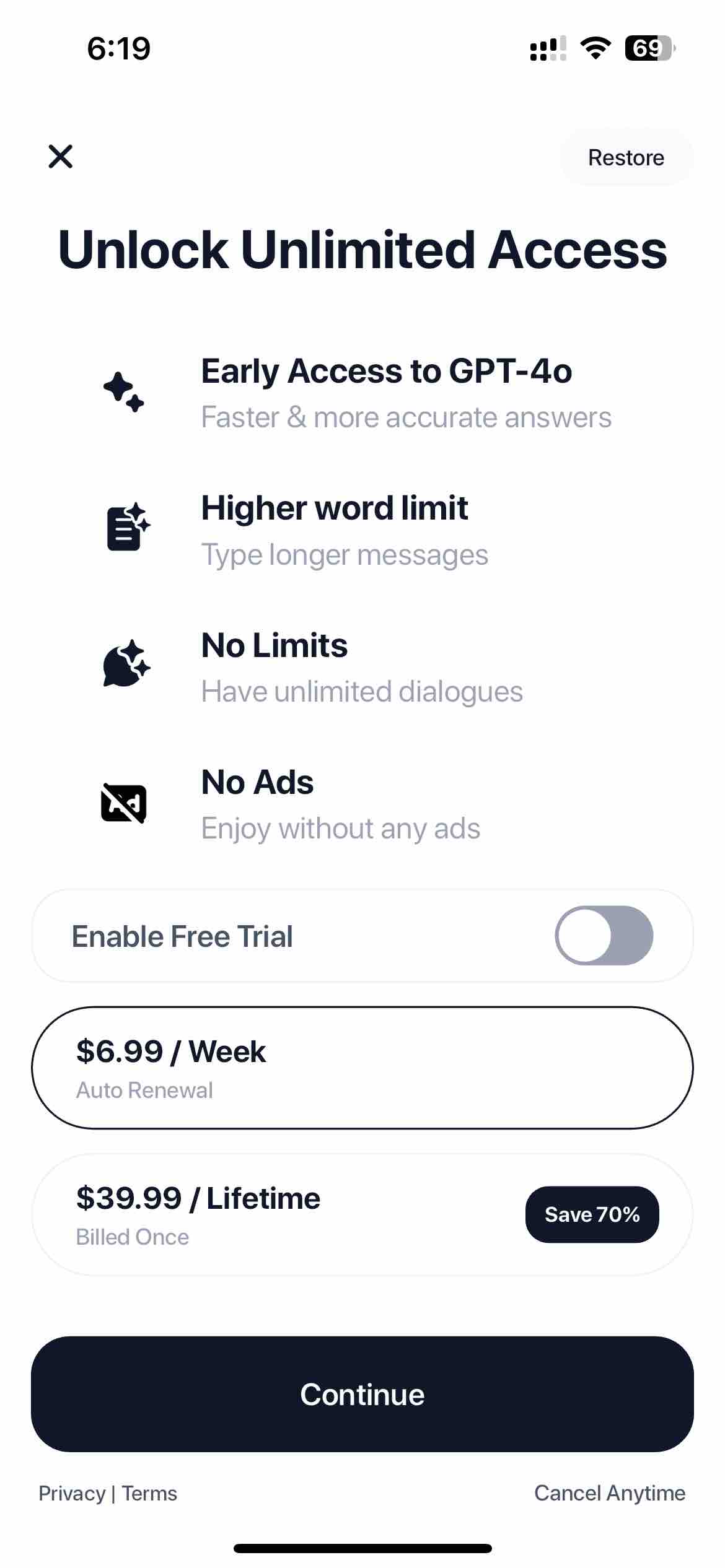 Chatbot AI: Developed on GPT 4