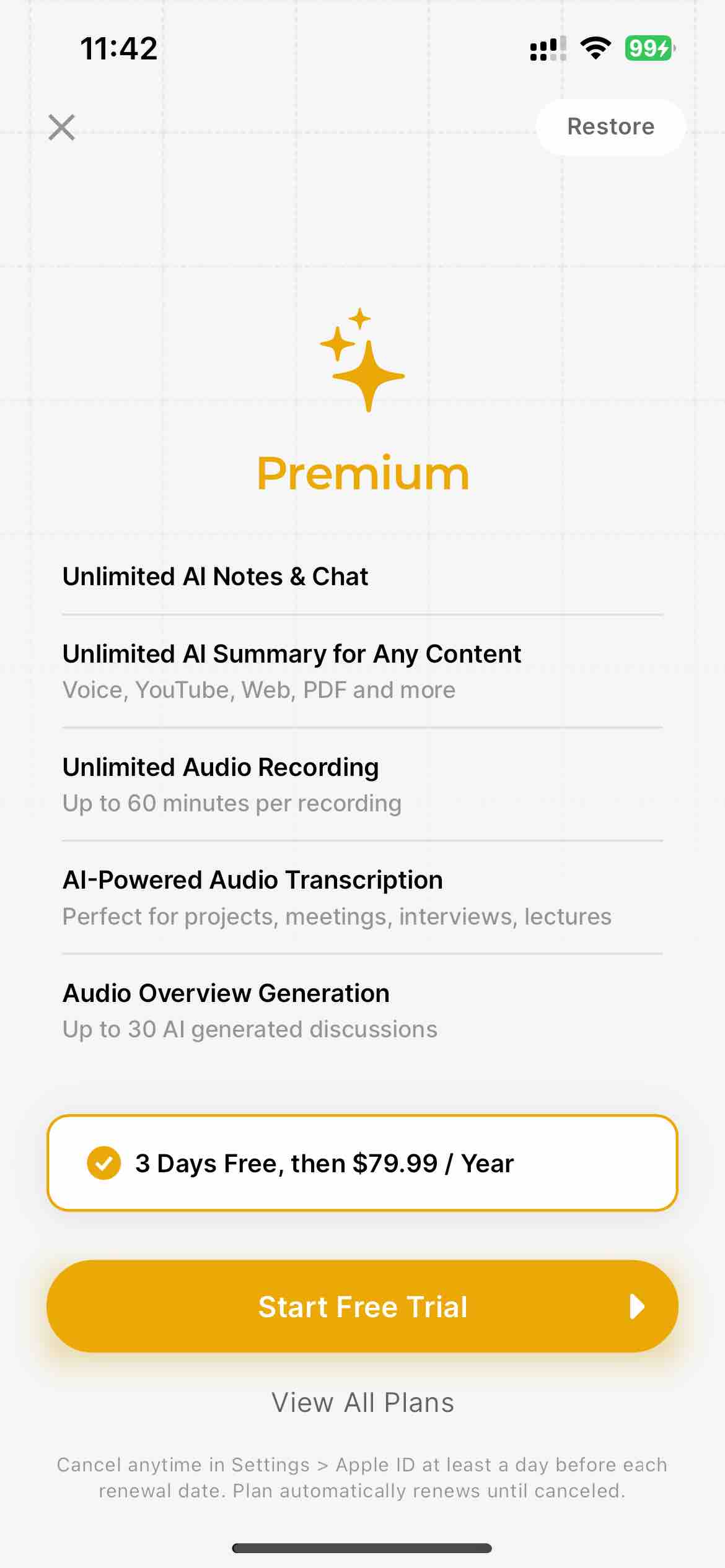 HyNote: AI Note Taker, Summary