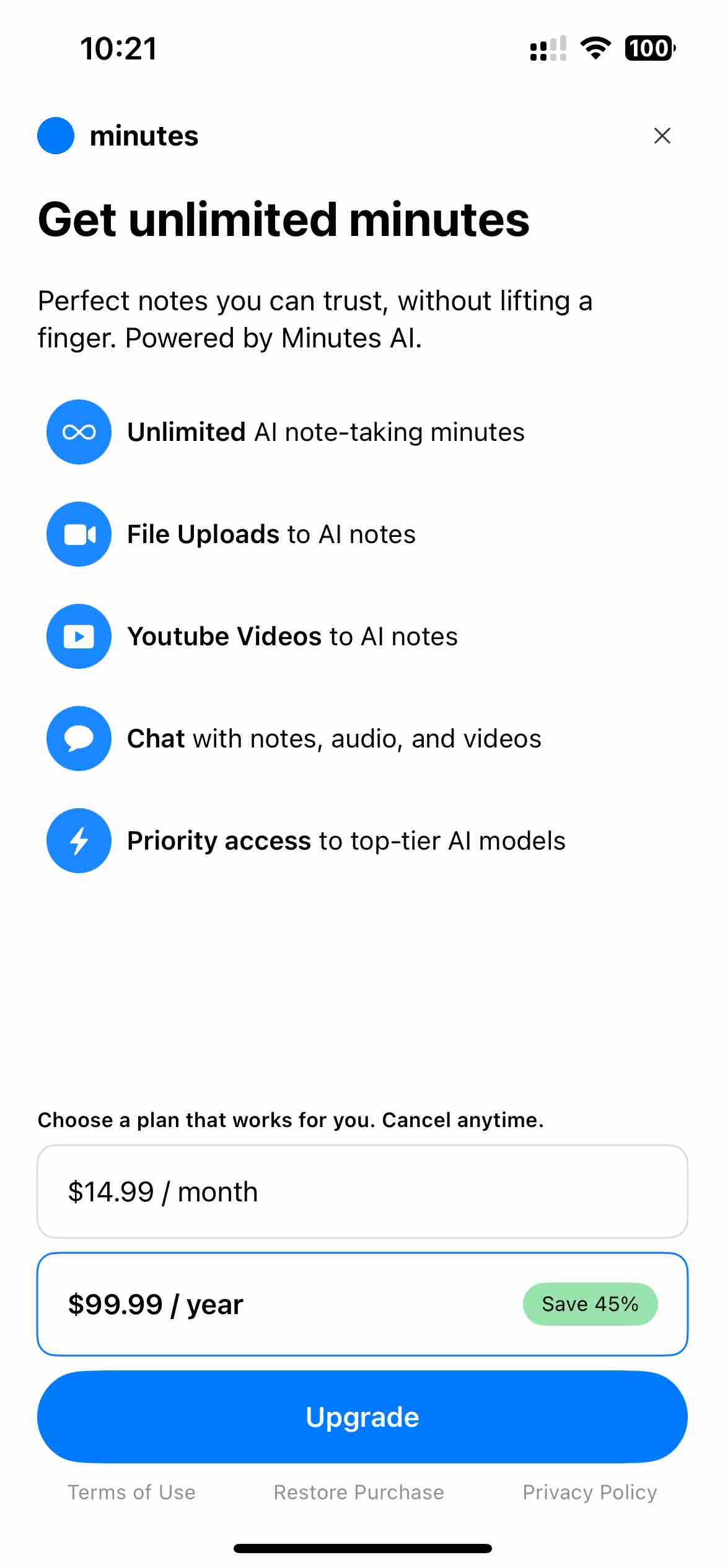 Minutes: AI Meeting Note Taker