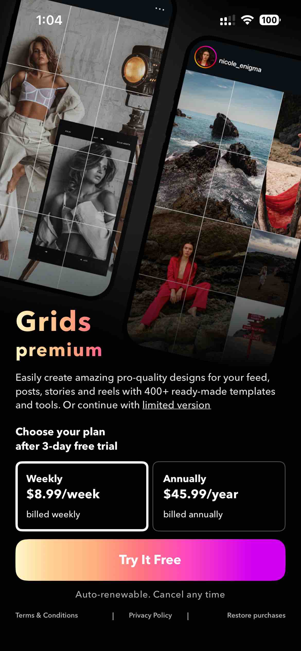 GRIDS Post maker for Instagram
