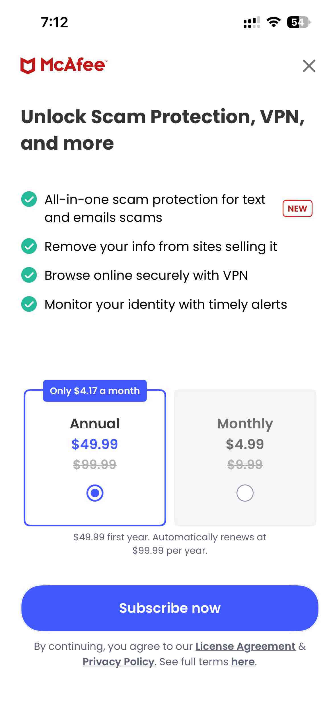 McAfee Security: Privacy & VPN