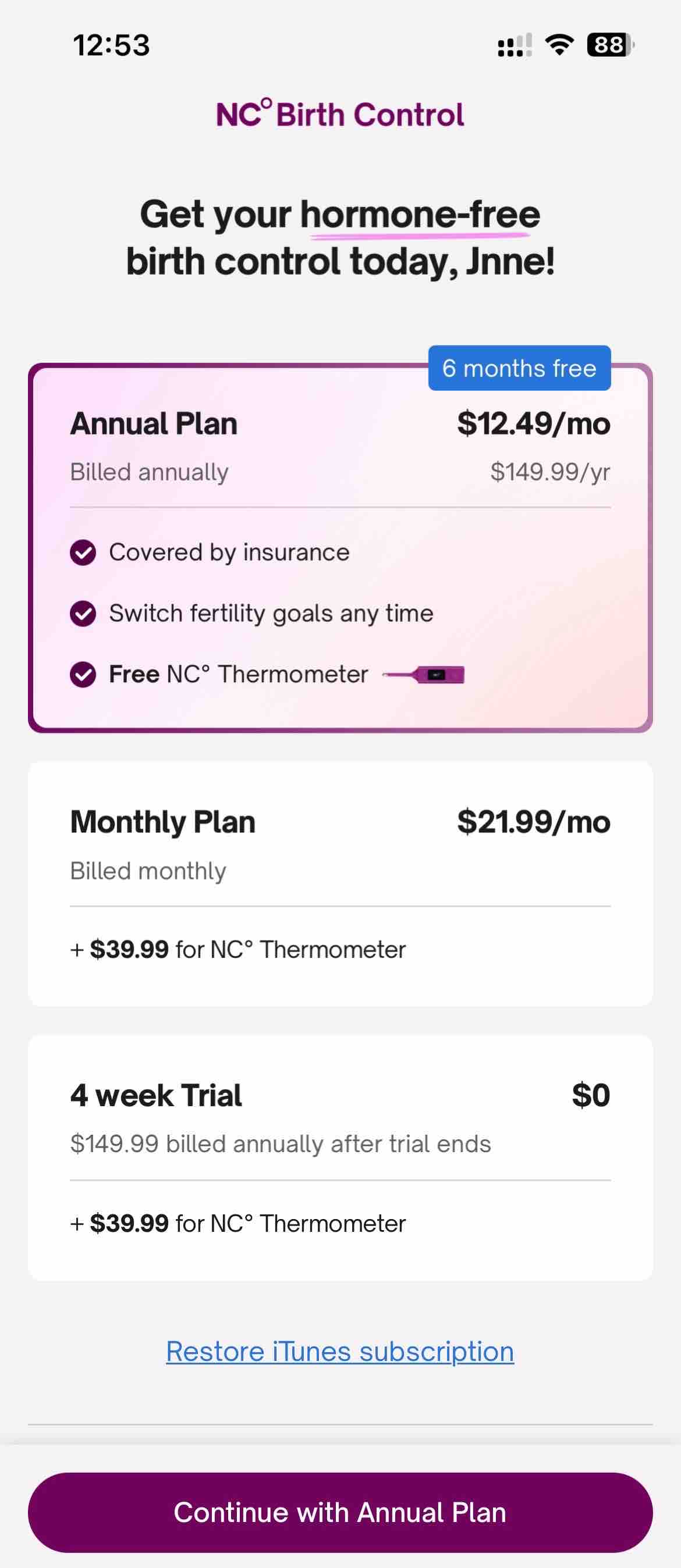 Natural Cycles: Birth Control