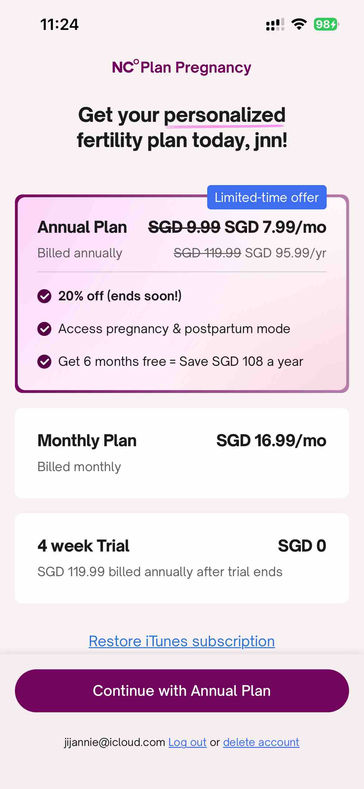 Natural Cycles Fertility App
