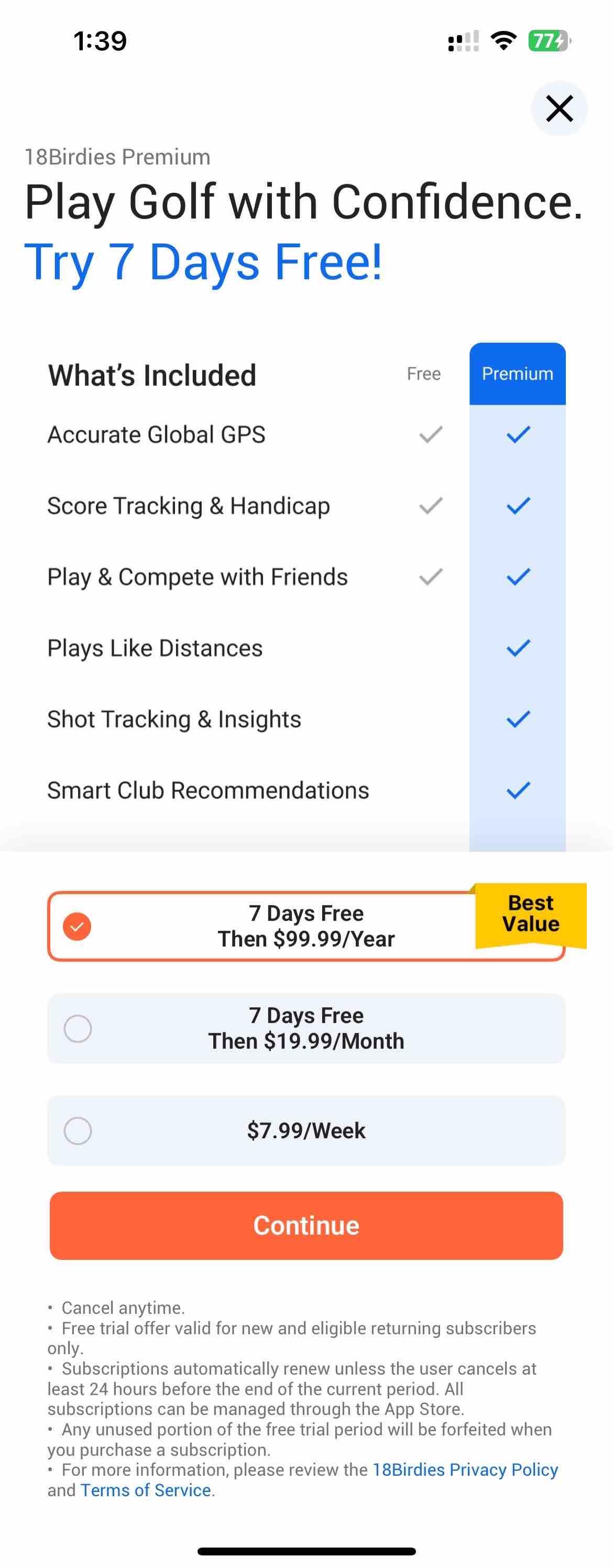 18Birdies: Golf GPS Tracker