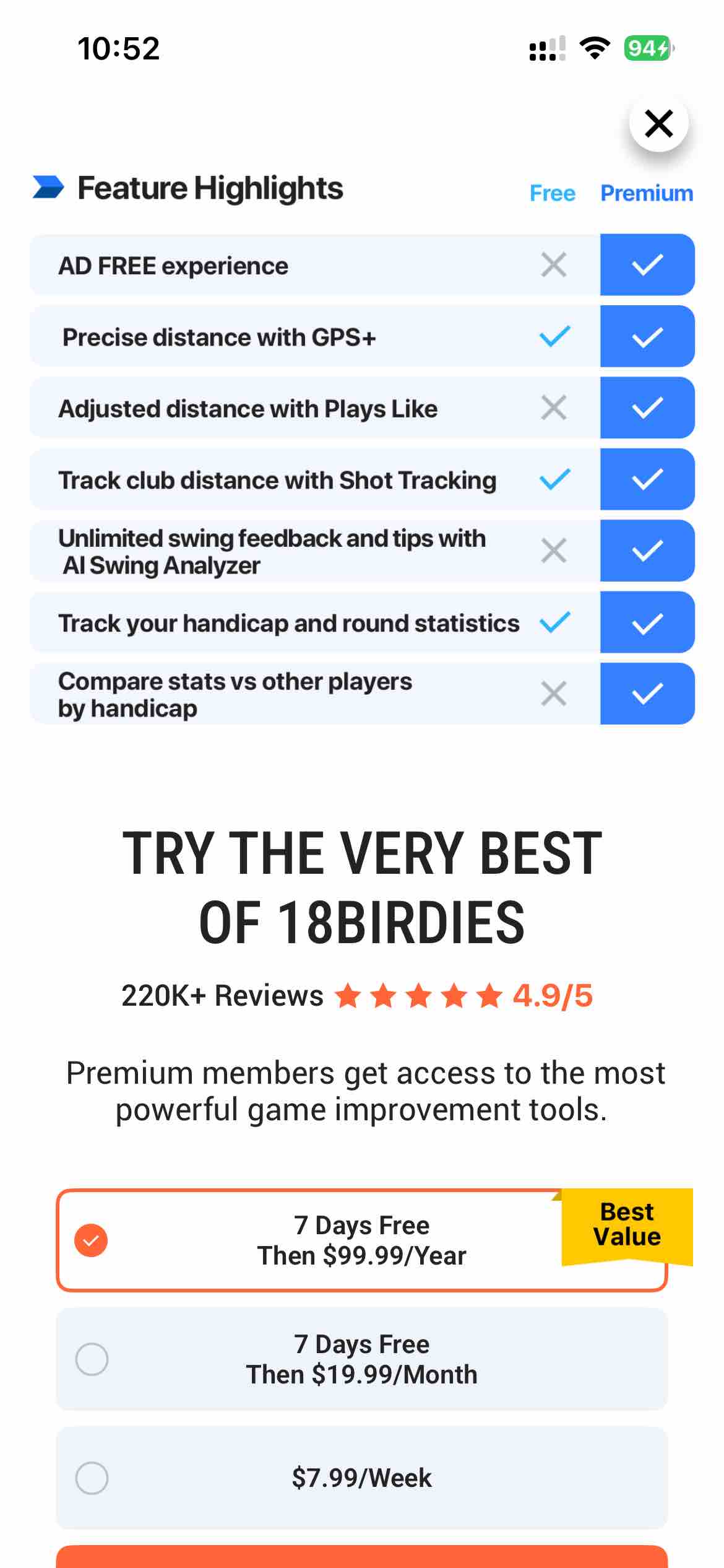 18Birdies: Golf GPS Tracker