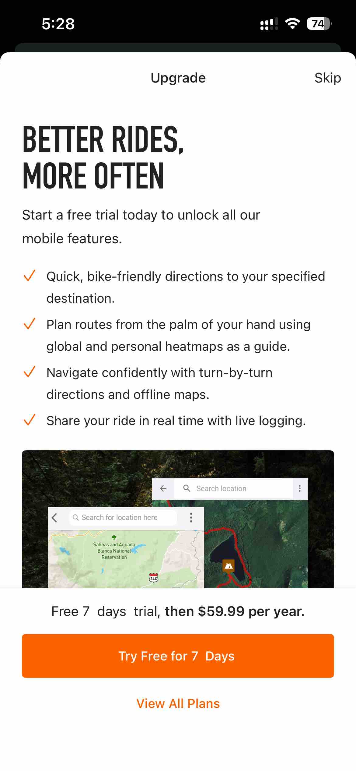 Ride with GPS: Bike Navigation