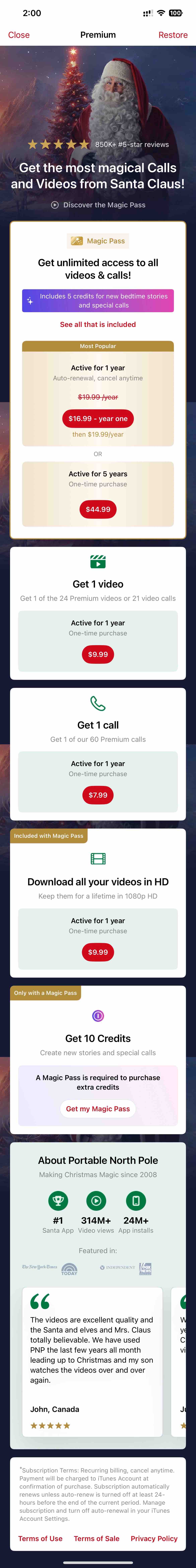 Call Santa Claus with PNP