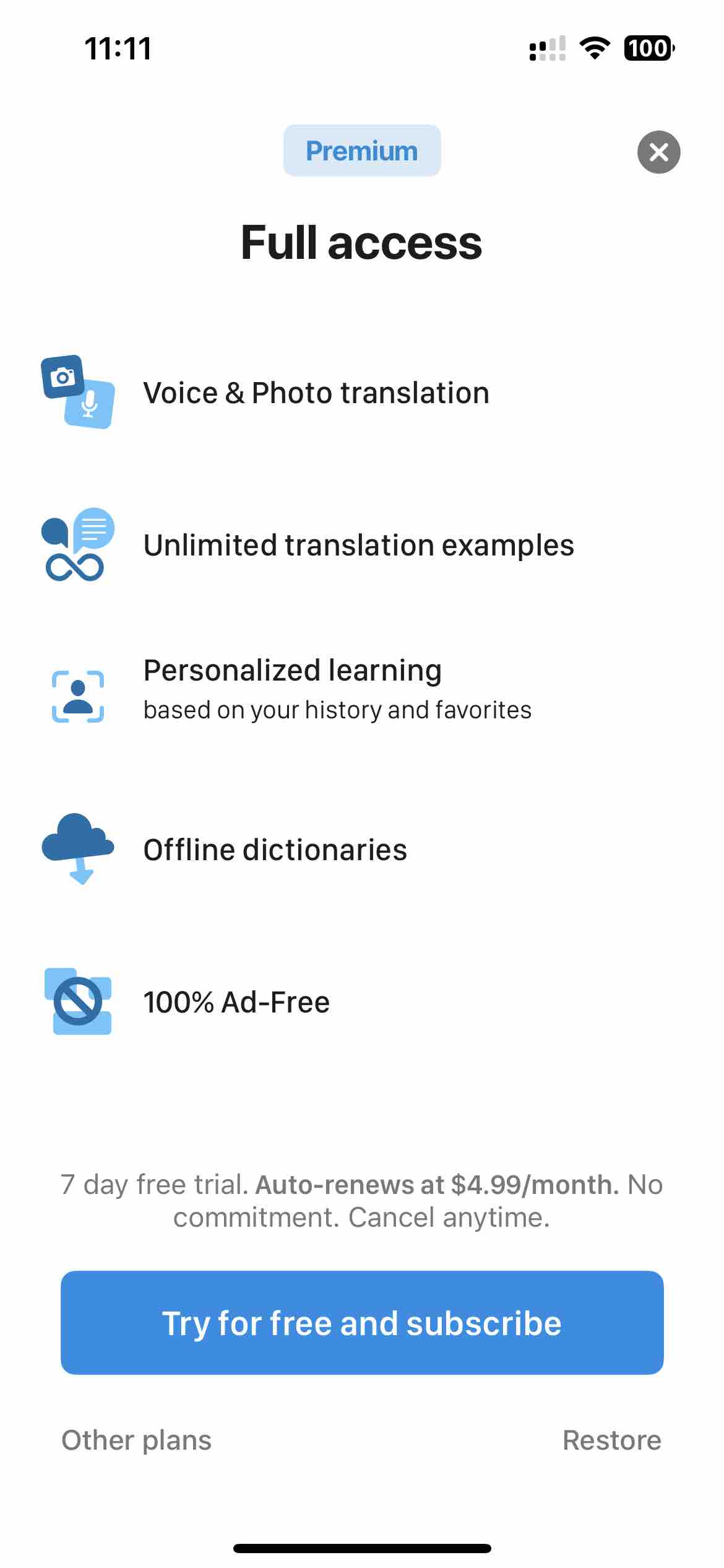Reverso translate and learn