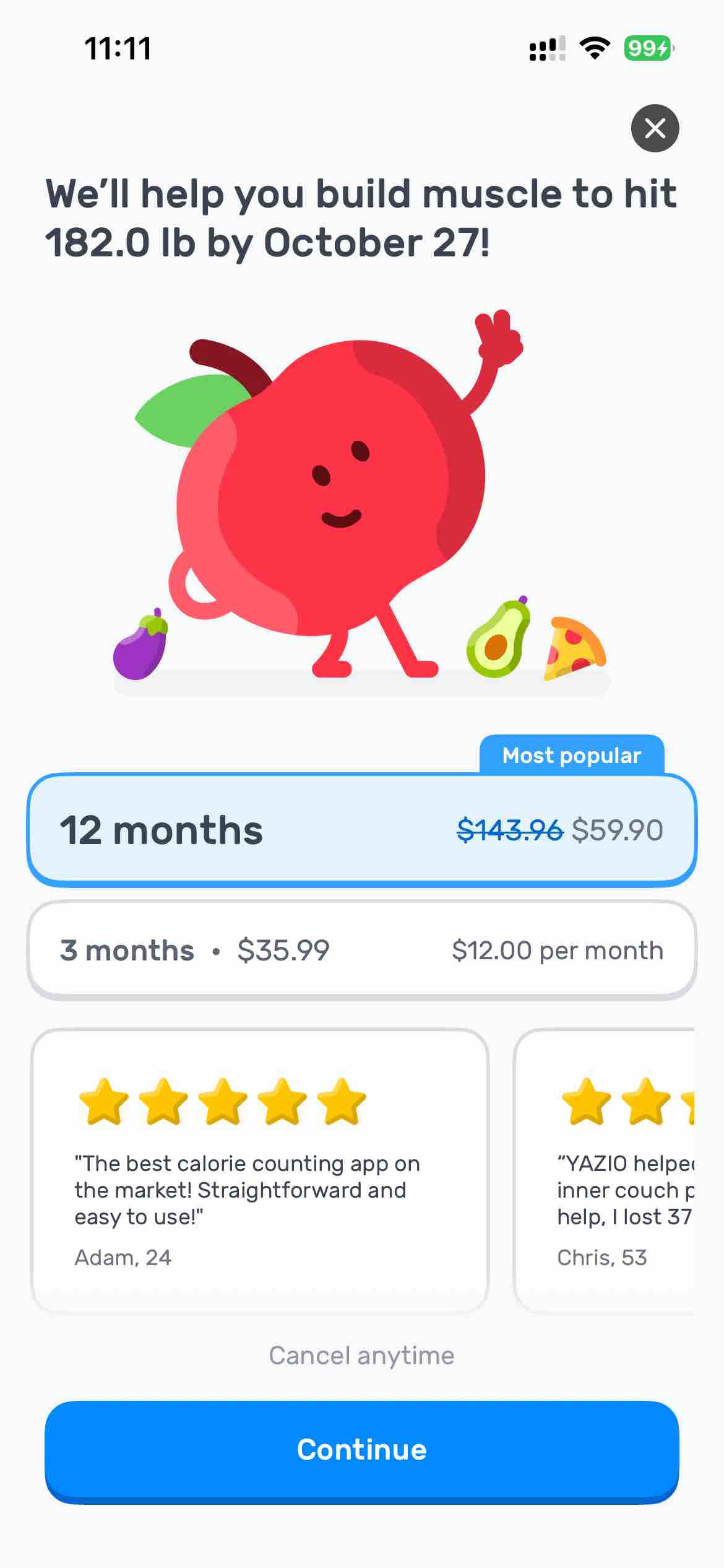 YAZIO Calorie Counter & Diet