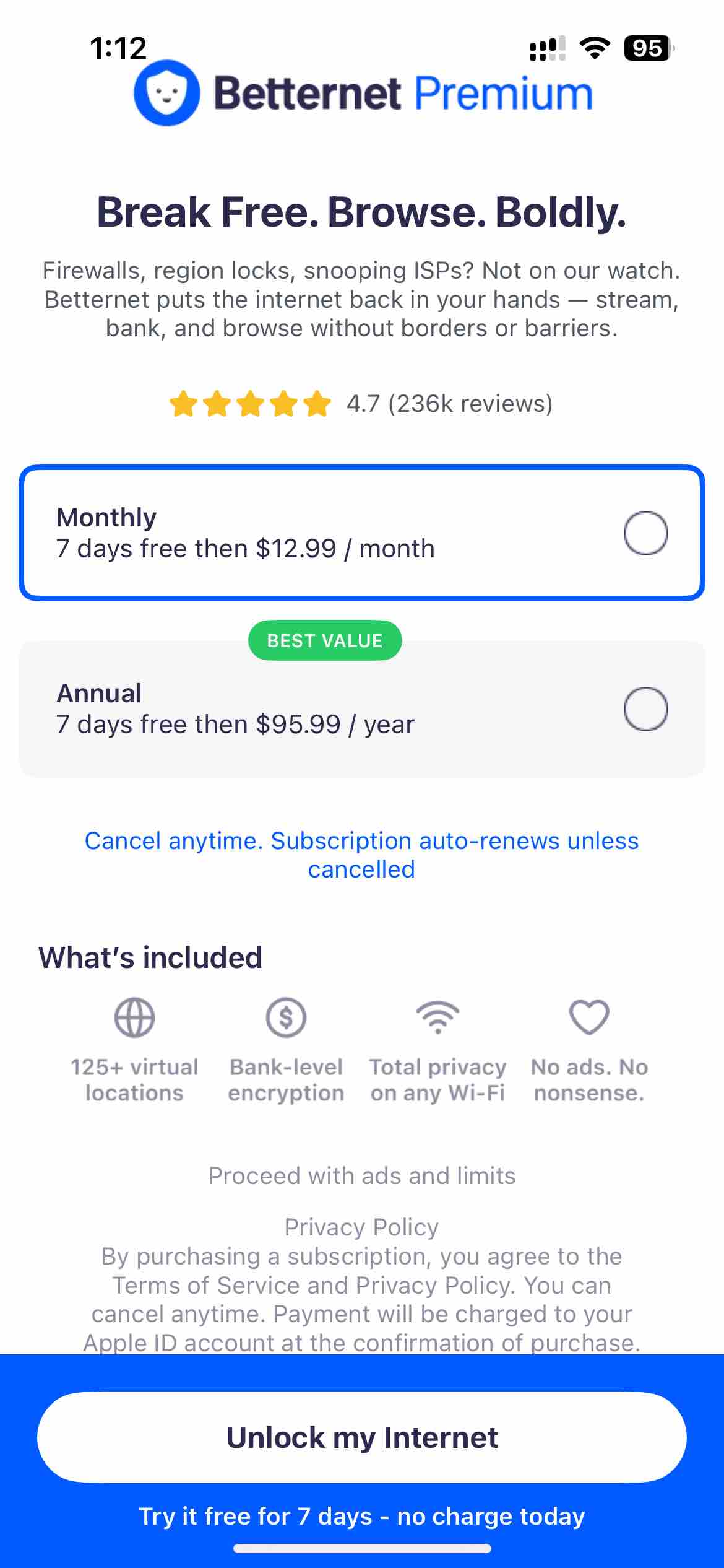 VPN Betternet: Super Fast VPN