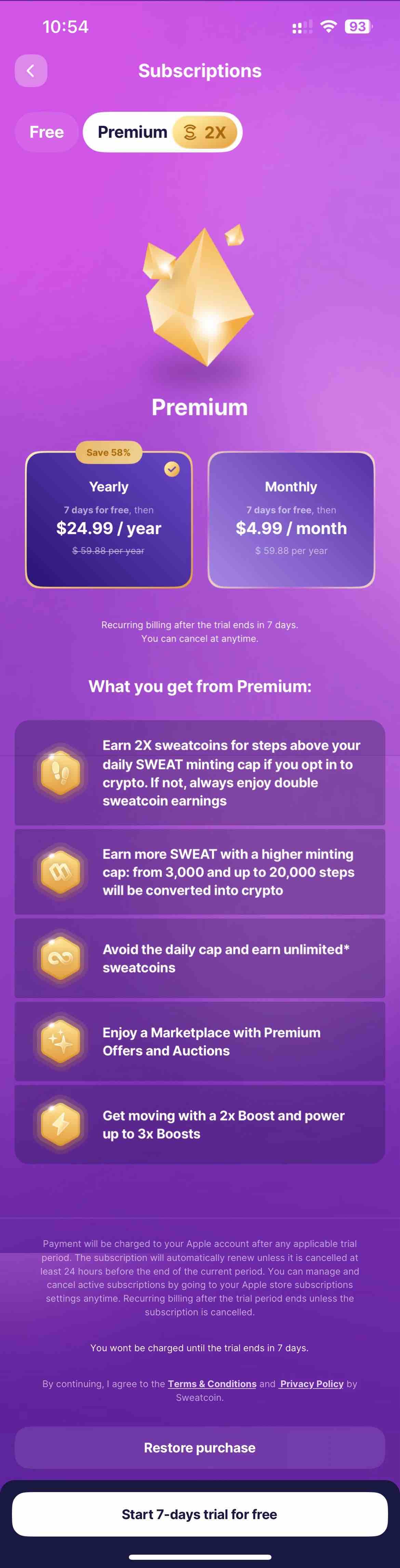 Sweatcoin Walking Step Counter