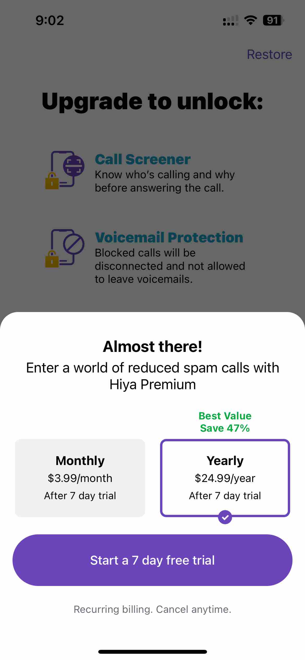 Hiya: Spam Blocker & Caller ID