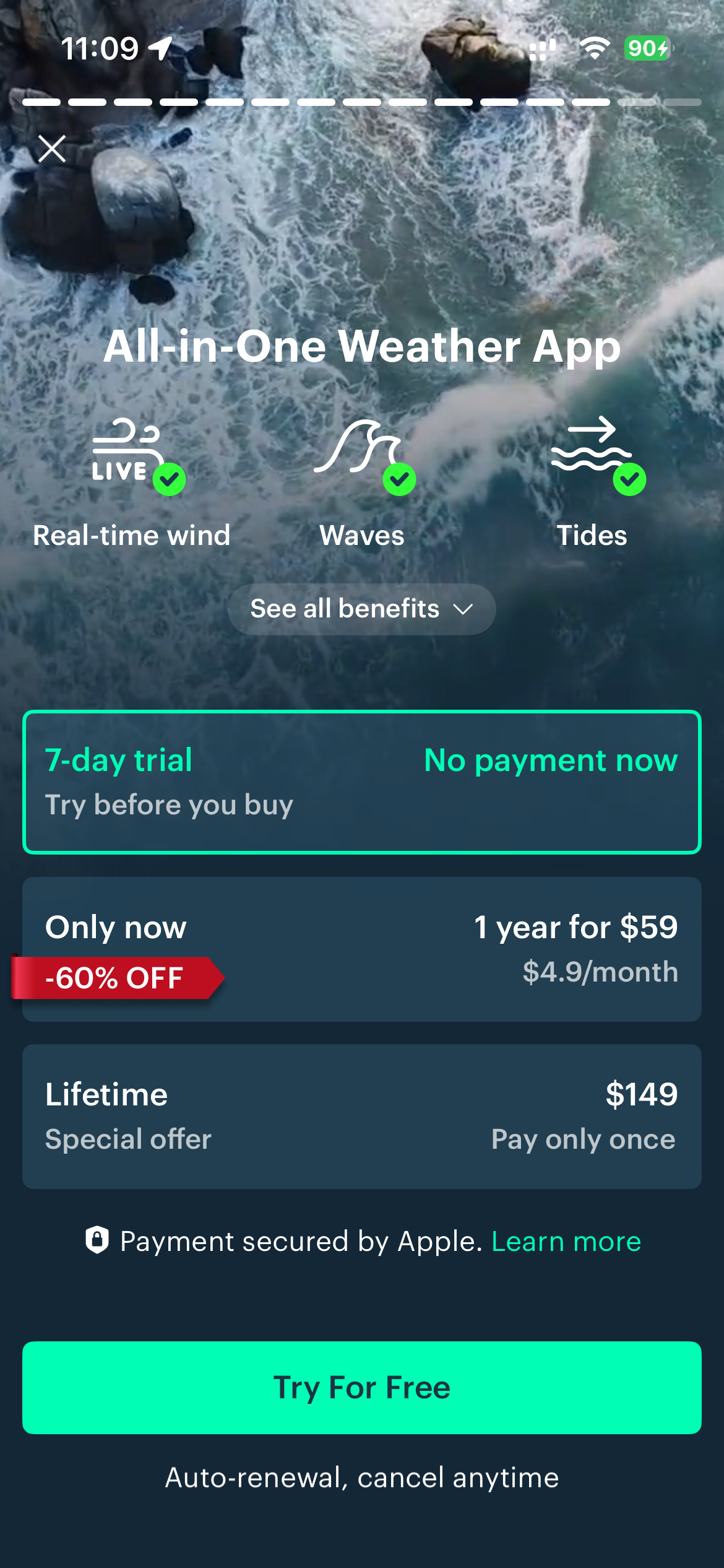 Windy.app — Wind, Tides, Radar